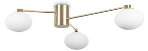 Ideal Lux 288260 HERMES stropní svítidlo 3xG9 saténová mosaz