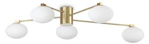 Ideal Lux 288277 HERMES stropní svítidlo 5xG9 saténová mosaz
