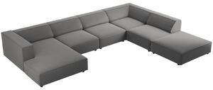 -25 % Dny MOMENTI– Cosmopolitan Design Sametová rohová pohovka Arendal 364 cm, pravá
