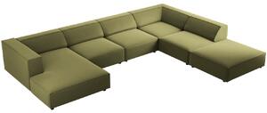 Cosmopolitan Design Sametová rohová pohovka Arendal 364 cm, pravá
