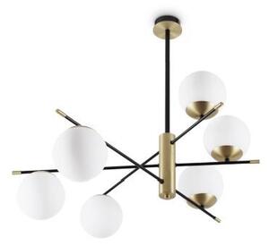 Ideal Lux 289496 GOURMET závěsné svítidlo 6xE14 černá, mosaz