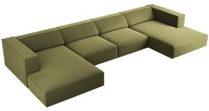 Cosmopolitan Design Sametová rohová pohovka Arendal 364 cm