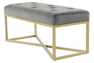TABURETOVÁ LAVICE, kov, plast, textil, kompozitní dřevo, 90/40/40 cm - Online Only lavice, Online Only