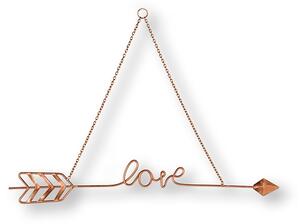 Kovová dekorace Love Story Rose Gold Metal Art 104031, Wall Art, Graham Brown