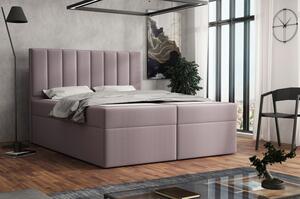 Čalouněná postel boxspring 120x200 SAMANTA - růžová 2