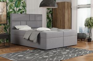 Designová postel s úložným prostorem 120x200 MELINDA - šedá 1