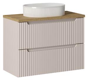 Comad Koupelnová skříňka s deskovým umyvadlem SET-NOC B OAK 80 kašmír/dub coast evoke