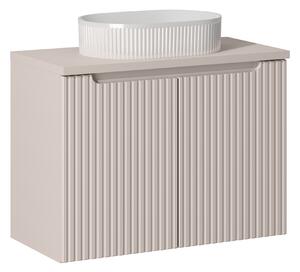 Comad Koupelnová skříňka s deskovým umyvadlem SET-NOC B CASHMERE II 80 kašmír