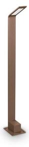 Ideal lux 326726 OUTDOOR AGOS venkovní stojanové svítidlo/sloupek LED V800mm 6,5W 670/560lm 3000K IP54 kávová