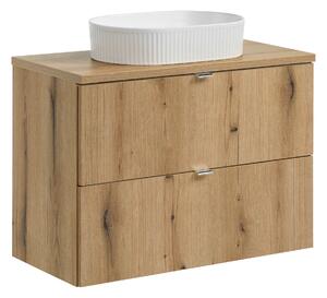 Comad Koupelnová skříňka s deskovým umyvadlem SET-NOA B OAK 80 dub coast evoke