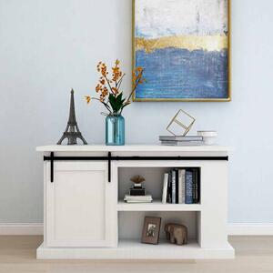 Kování pro posuvné dveře skříně uhlíková ocel 122 cm 148016