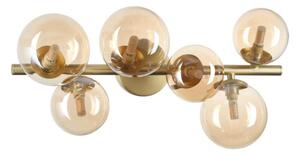 Ideal Lux 327822 PERLAGE stropní svítidlo 6xG9 saténová mosadz, jantarová