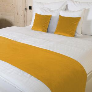 Biante Sametový přehoz/běhoun na postel Velvet Premium SVP-037 Zlatavě oranžový 50x260 cm