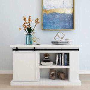 Kování pro posuvné dveře skříně uhlíková ocel 122 cm 148020
