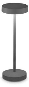 Ideal lux 328614 OUTDOOR TOFFEE venkovní dotyková stolní lampička LED V320mm 2W 230/170lm 3000K IP54 černá, nabíjecí baterie, ON/OFF
