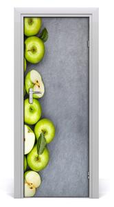 Fototapeta na dveře samolepící zelená jablka 95x205 cm