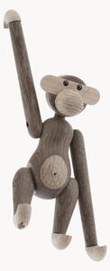 Designová dekorace z dubového dřeva Monkey, V 19 cm