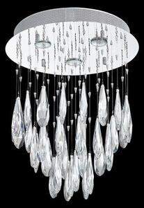 LUXERA 62431 RUSSET stropní svítidlo 3xGU10 / 50W, chrom / čiré sklo