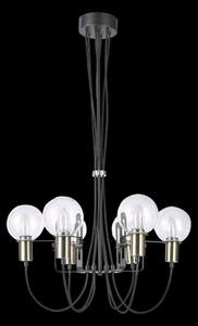 LUXERA 64400 ABRAZO závěsné svítidlo 610 mm 6xE14 / 40W, abs / čiré sklo