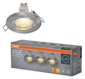 LED bodové svítidlo, zapuštěné, 4.5W, Saténový nikl