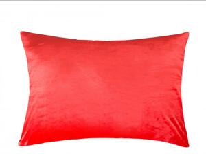 XPOSE® Mikroplyšový povlak na polštář - červený 50x70 cm