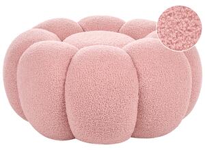 Puf BEAUFORT Buklé Růžová