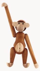 Ručně vyrobená dekorace z teakového dřeva Monkey, V 19 cm