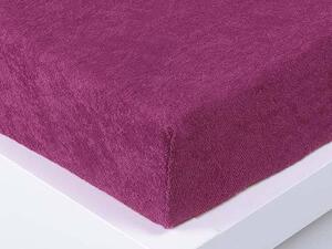 XPOSE® Froté prostěradlo Exclusive - nachové 120x200 cm