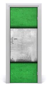 Samolepící fototapeta na dveře Zelená zeď 85x205cm