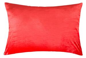 XPOSE® Mikroplyšový povlak na polštář - červený 70x90 cm