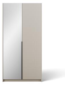 ADRK Šatní skříň ALERA II KB 100, kašmír/madlo černé