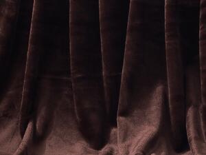 XPOSE® Mikroplyšová deka Exclusive - tmavě hnědá 150x200 cm