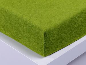 XPOSE® Froté prostěradlo Exclusive - zelené 180x200 cm