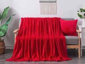 XPOSE® Mikroplyšová deka Exclusive - červená 200x230 cm