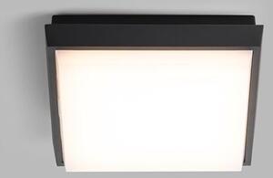 LED2 5130834 Quad S, stropní hranaté extériové svítidlo 175mm 10W / 800lm 3000K IP54 antracit