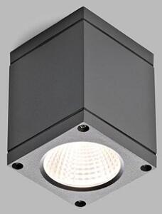 LED2 5130334 KUBO A stropní hranaté extériové svítidlo 80mm 6W / 250lm 3000K IP54 antracit