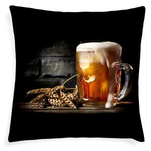 XPOSE® Mikroplyšový povlak na polštář PIVO (digitální tisk) 40x40 cm