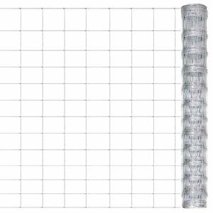 Zahradní plot pozinkovaná ocel 50 x 1,25 m stříbrný 149514