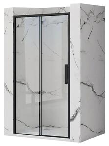 Rea - Posuvné sprchové dveře Rapid Slide 100cm, černá, REA-K6400