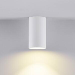 Deko-Light Svítidlo CAN, bílé, IP44, Ø 6 cm, kov, GU10, stmívatelný, Bílá / opál, Koupelna, Hliník