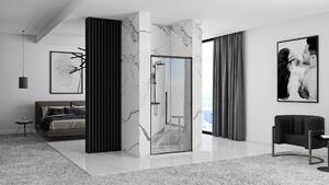 Rea - SOLAR BLACK MAT posuvné sprchové dveře, černá/chrom, 120 x 195 cm, REA-K6312