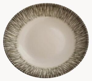 Sada hlubokých talířů z porcelánu Kaki, 6 dílů