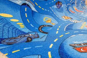 Associated Weavers - Belgie Dětský koberec World of cars 77 - modrý - 4m