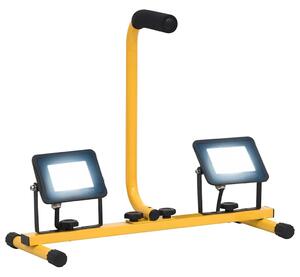 LED reflektor s rukojetí 2 x 20 W studené bílé světlo 149649