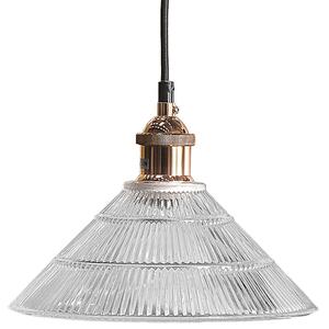 Závěsná lampa CURONE Sklo Měděná