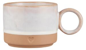 Kameninový hrnek Heart White Edge Matt 290 ml