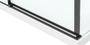 Rea - SOLAR BLACK MAT čtvercový sprchový kout 90 x 90 cm, čiré sklo/černý matný profil, REA-K6412