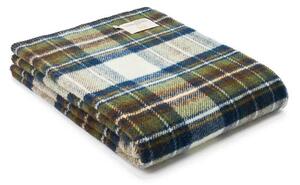 Vlněná deka Tartan Blue Dress Stewart (bez třásní) 200 x 150 cm Tweedmill