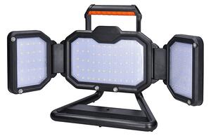 SOLIGHT LED reflektor 30W, přenosný, nabíjecí, 3000lm, oranžovo-černý