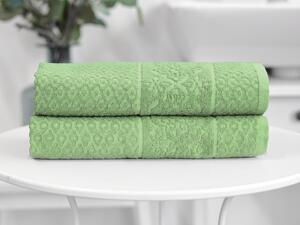 XPOSE® Froté ručník FIJI 2ks - zelený 40x60 cm